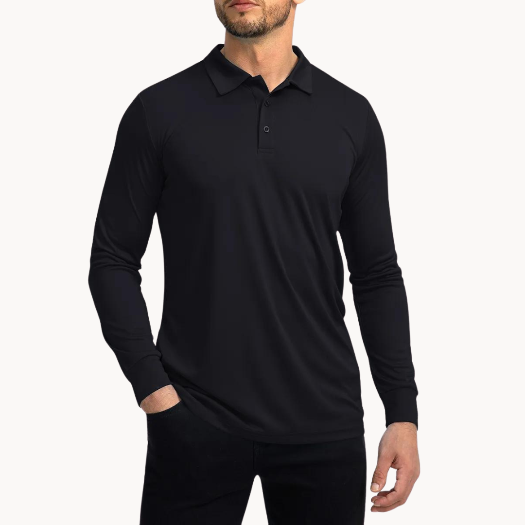 Herren Polo Shirt Med Knapper 1