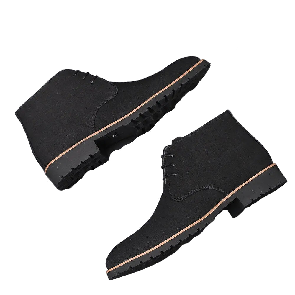 Herrers Ankelstøvler i Suede Læder 0