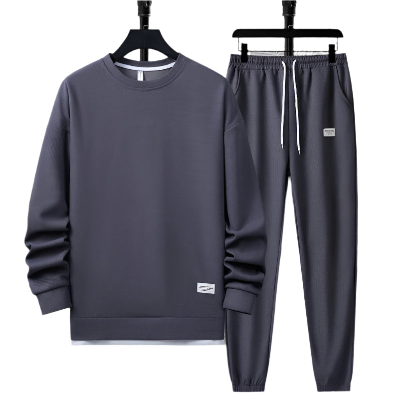 Herres To-delt Sæt Komfortabel Polyester 0
