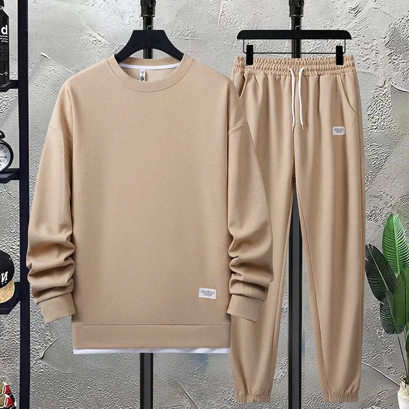 Herres To-delt Sæt Komfortabel Polyester 1
