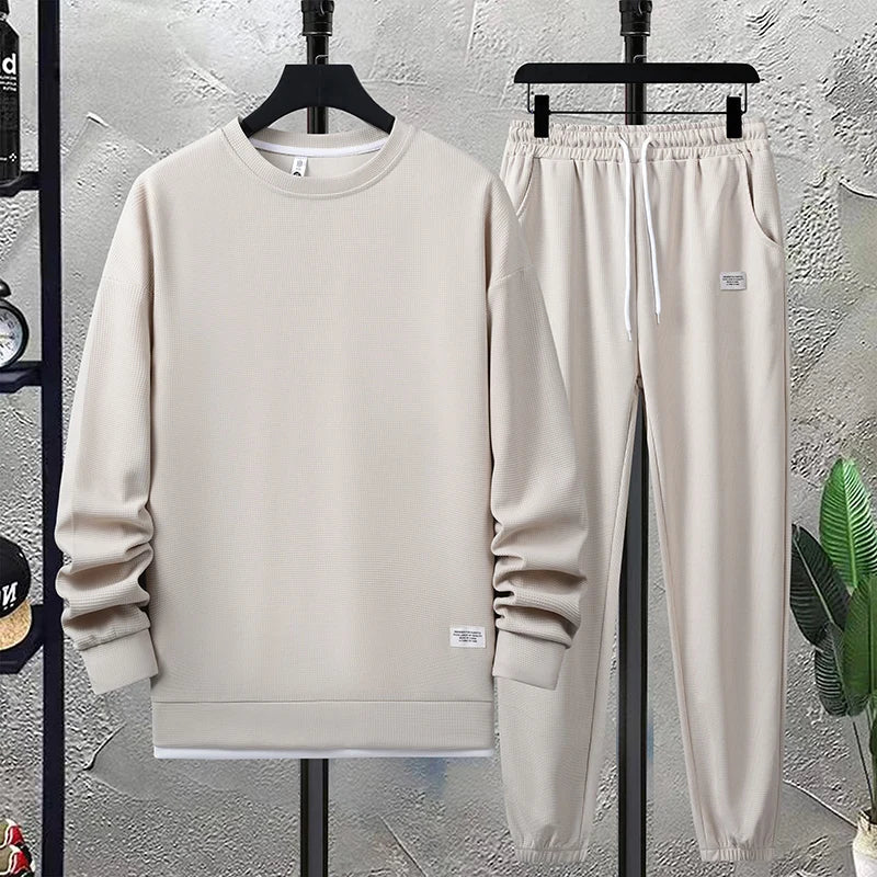 Herres To-delt Sæt Komfortabel Polyester 3