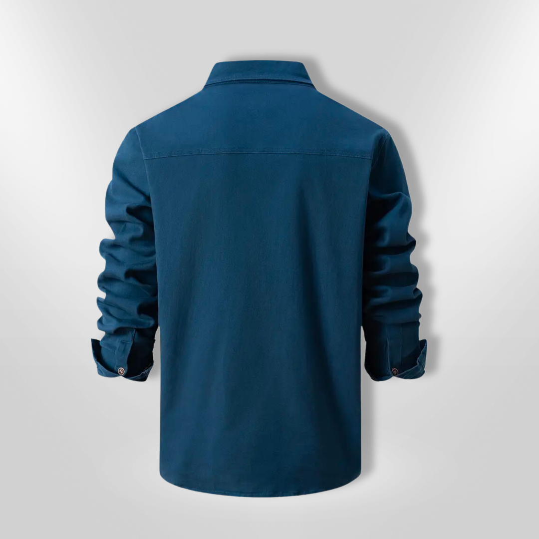 Herreskjorte Langærmet Slim Fit 100% Bomuld 2