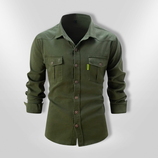 Herreskjorte Langærmet Slim Fit 100% Bomuld 3