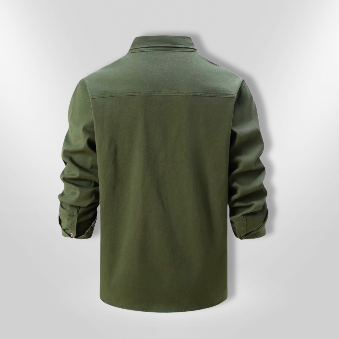 Herreskjorte Langærmet Slim Fit 100% Bomuld 4