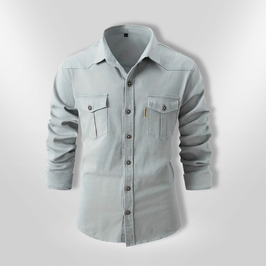 Herreskjorte Langærmet Slim Fit 100% Bomuld 6