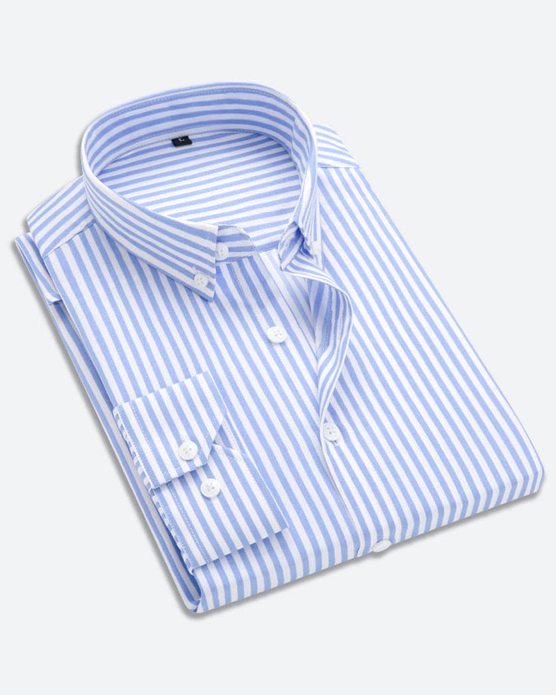 Herreskjorte Stribet Casual Business Stil 2