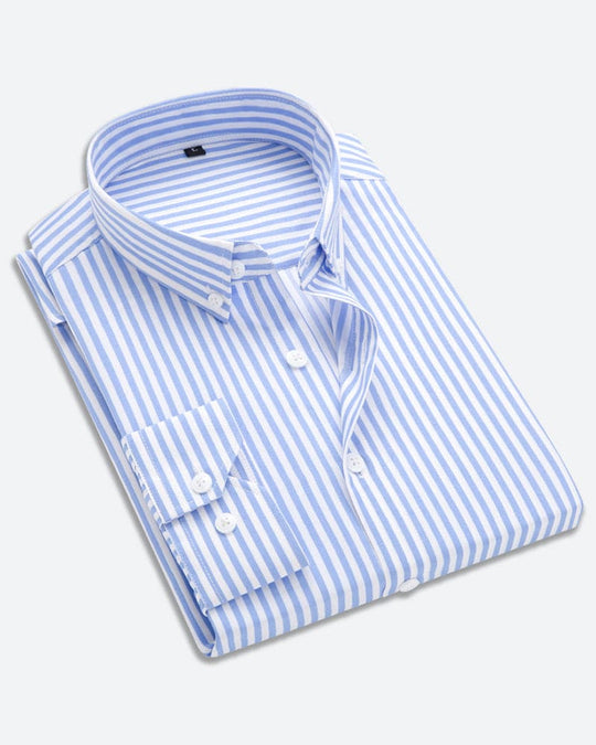 Herreskjorte Stribet Casual Business Stil 2