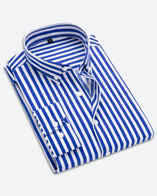Herreskjorte Stribet Casual Business Stil 3