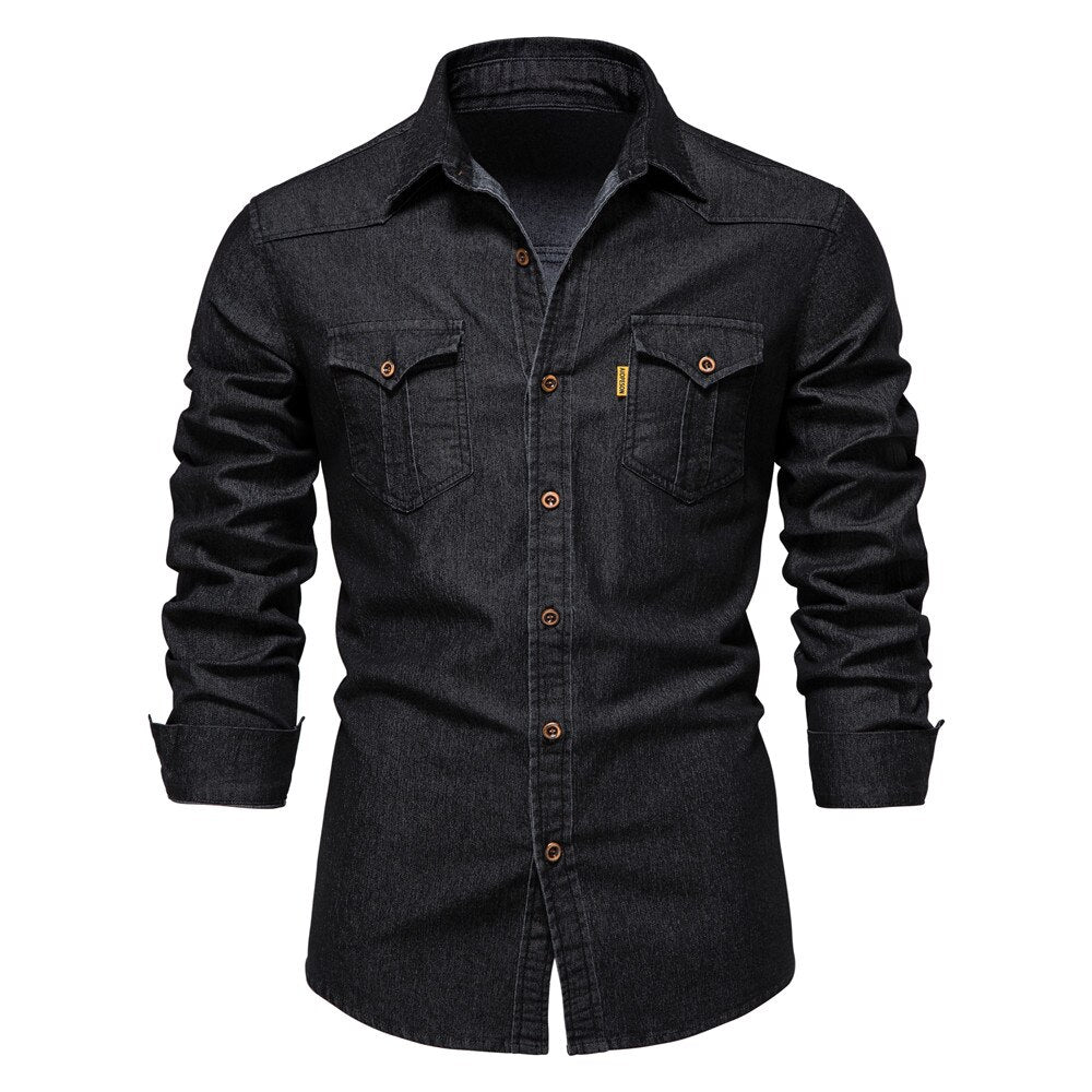 Herreskjorte i Denim til Mænds Stil 2