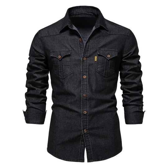 Herreskjorte i Denim til Mænds Stil 2