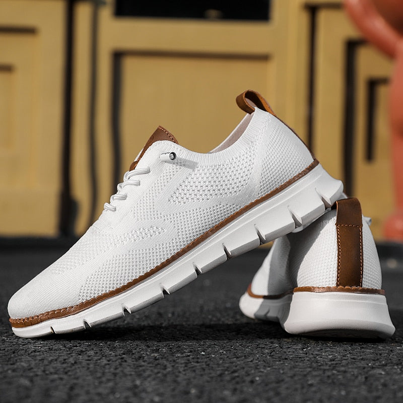 Herresko Flyknit Sneakers Casual Letvægts Åndbar 1