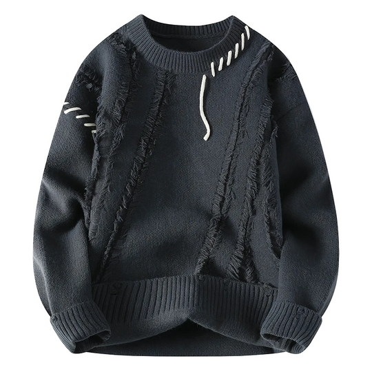 Herresweater Patchwork Stil 0