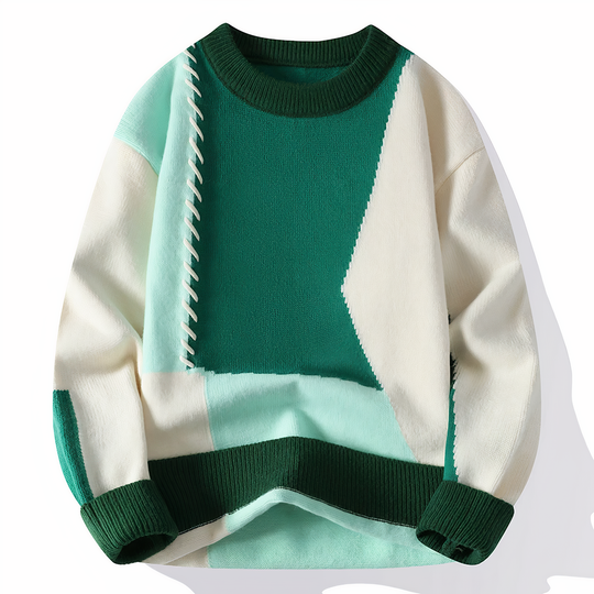 Herresweater Patchwork Stil 1
