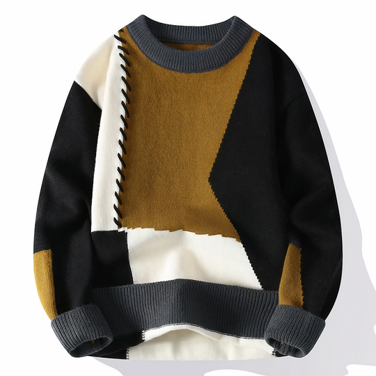 Herresweater Patchwork Stil 5