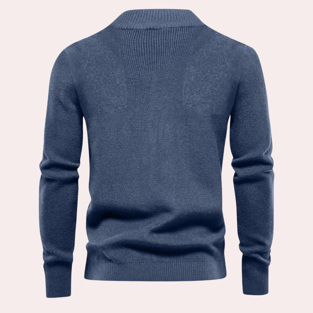 Herresweater Strikket Klassisk Stil 2