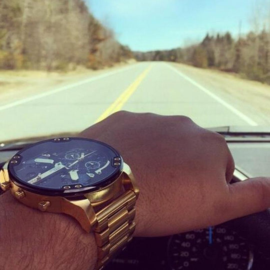 Herreur Chronograph Med Rund Skive & Vandafvisende Design 3