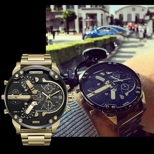 Herreur Chronograph Med Rund Skive & Vandafvisende Design 6