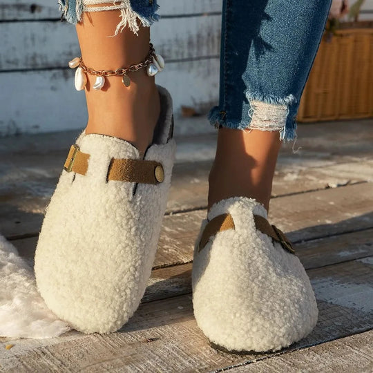 Hjemmesko Dame Mule Design Med Skridsikker Sål 1