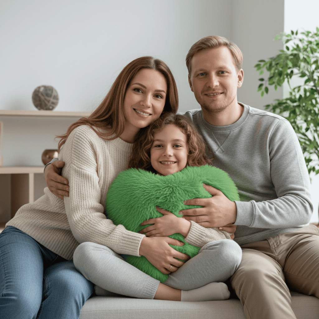 Hjerteformet Pude til Moderne Indretning 1