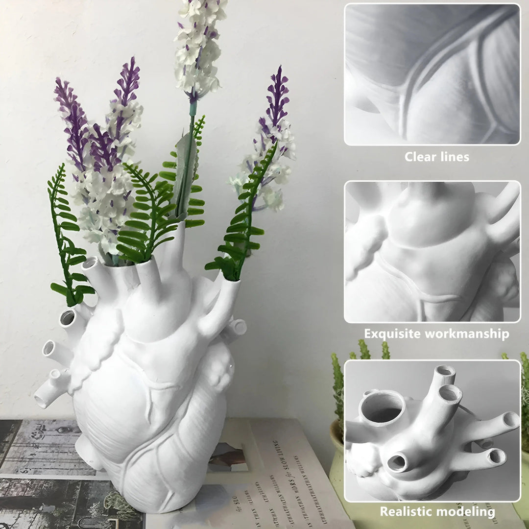 Hjerteformet Vase til Indretning - Unikt Design til Blomsterarrangementer 6