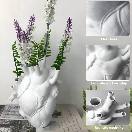 Hjerteformet Vase til Indretning - Unikt Design til Blomsterarrangementer 6