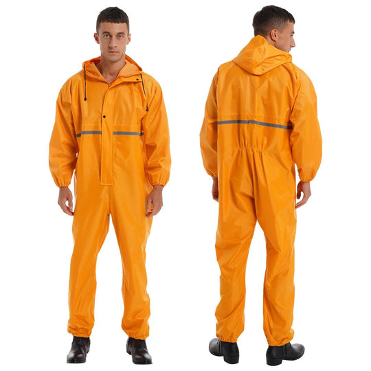 Hooded Safety Coverall Vandtæt 0