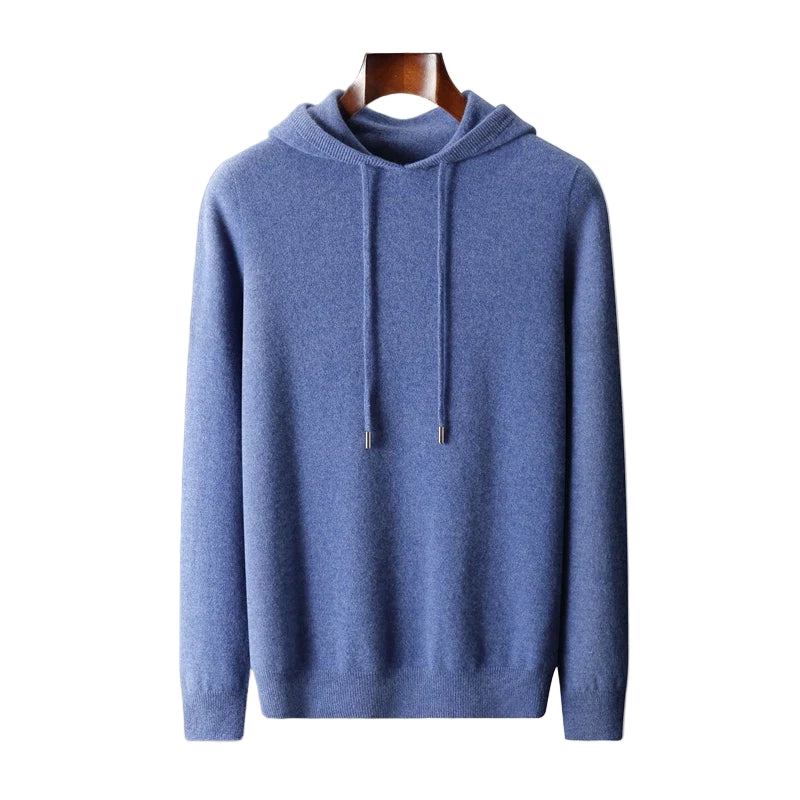 Hoodies Mænd i 100% Merinoull Casual Design med Snøre 8