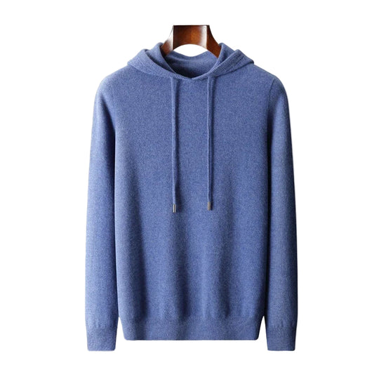 Hoodies Mænd i 100% Merinoull Casual Design med Snøre 8