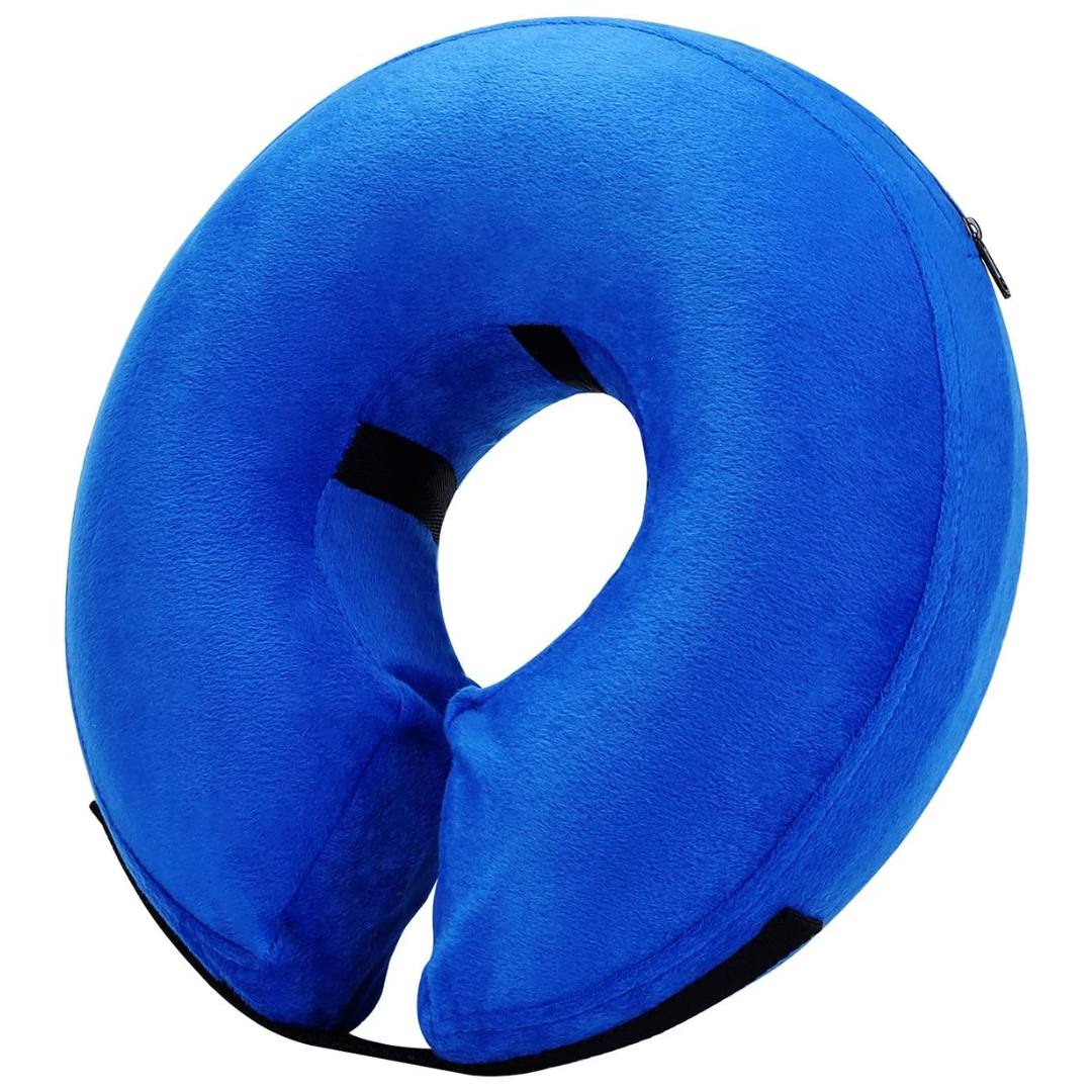 Hundens Oppustelige Genopretningskrave Justerbar Donut-formet 2