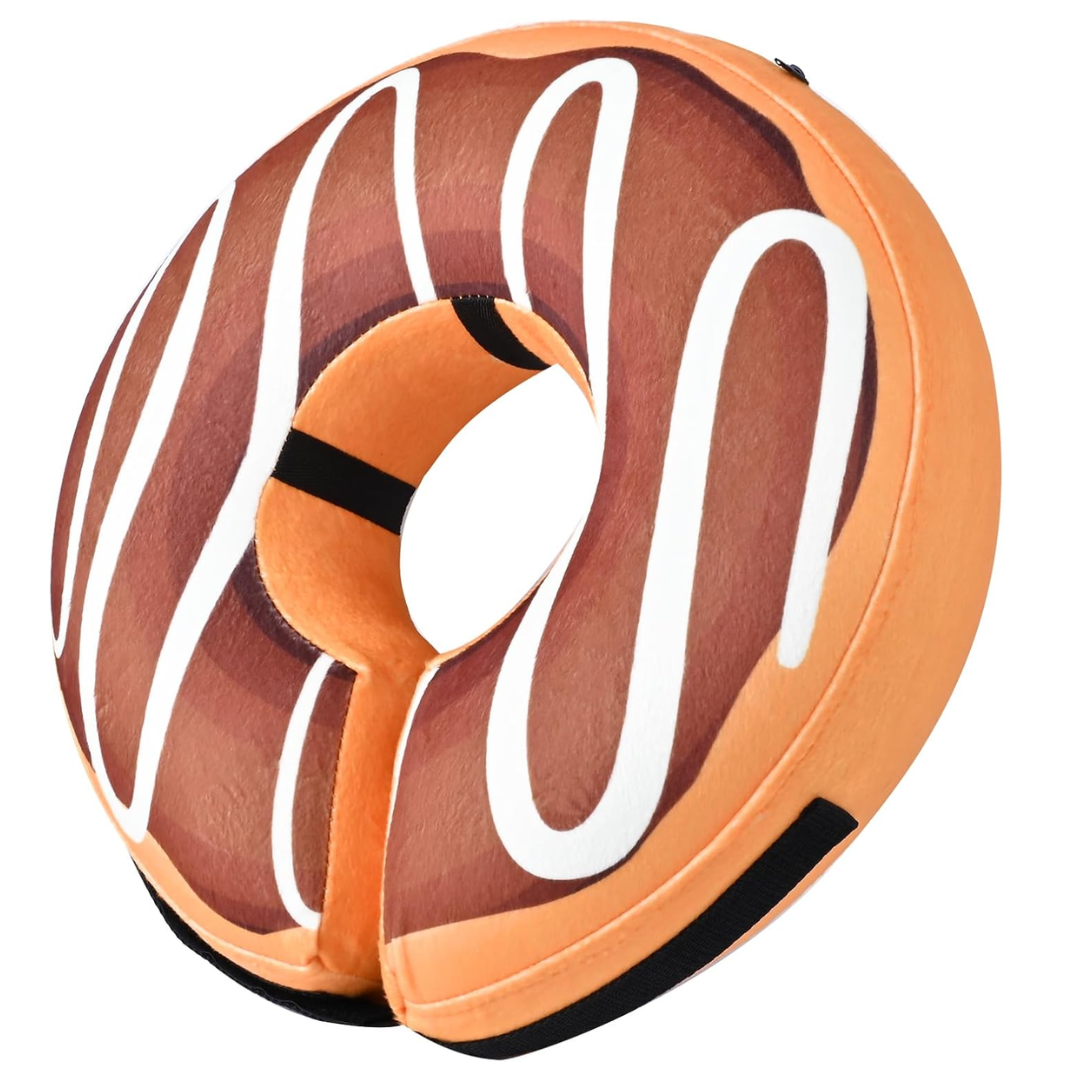 Hundens Oppustelige Genopretningskrave Justerbar Donut-formet 5