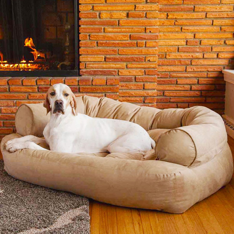 Hundesofa med blød polstring og ortopædisk design 0