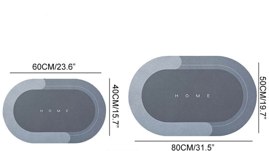 Hurtig tørre oval måtte