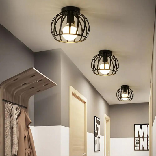 Industriel Loftslampe med Åben Design 1