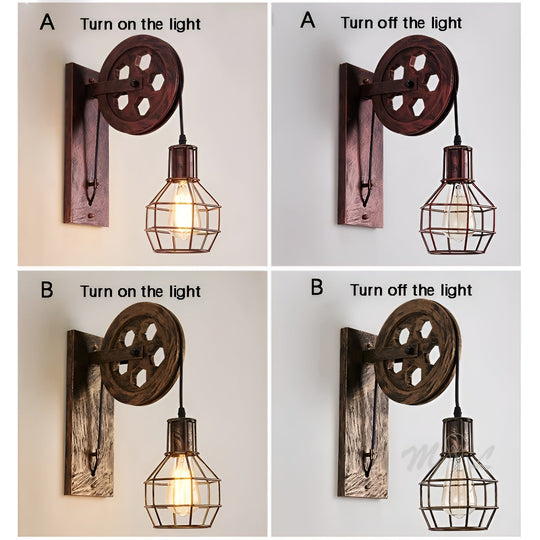 Industriel Væglampe LED Design til Stue 5