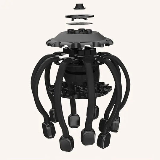 Intelligent Hovedmassageapparat med 10 Vibrerende Hoveder til Afslapning 1