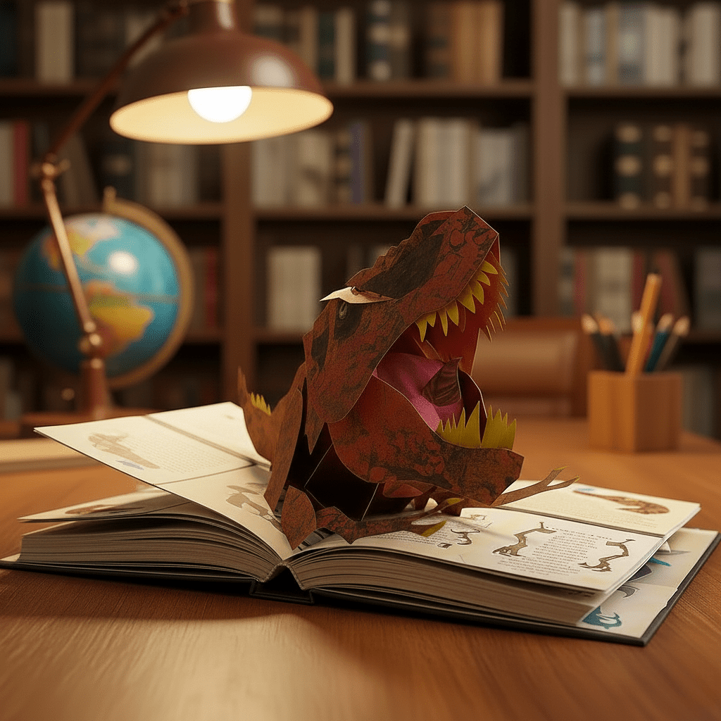 Interaktiv 3D Dinosaur Bog 0