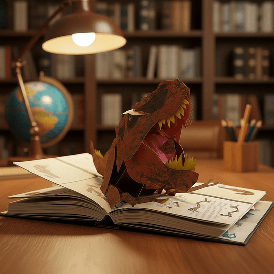 Interaktiv 3D Dinosaur Bog 0