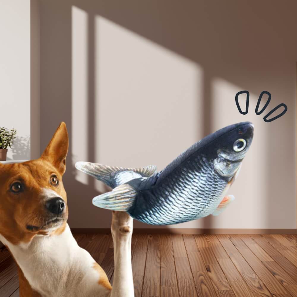 Interaktivt Hundelegetøj FloppyFish med Realistisk Bevægelse 0