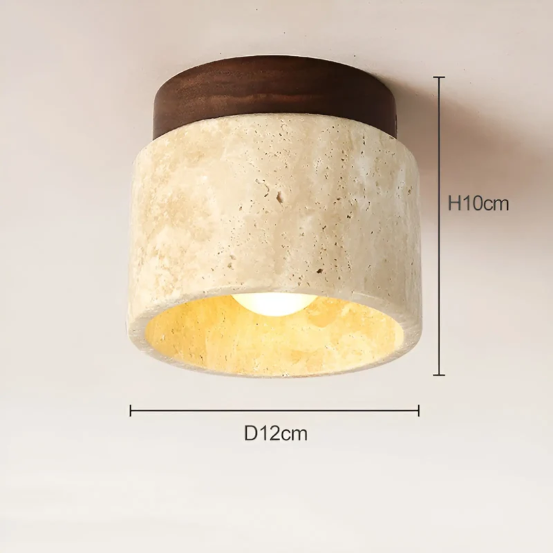 Japansk Loftslampe i Marmor Stil 0