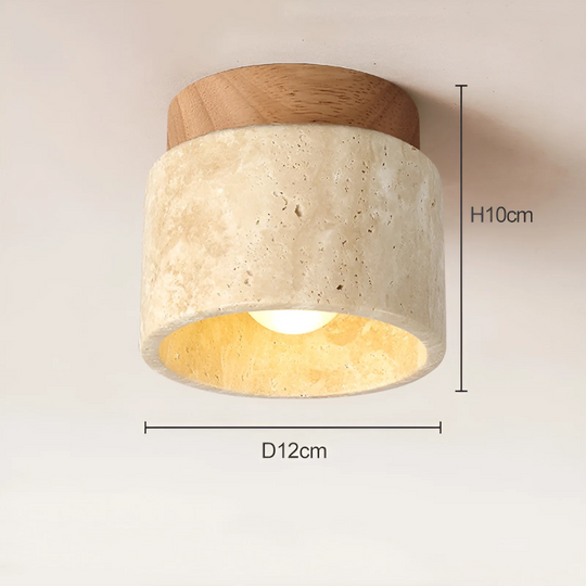 Japansk Loftslampe i Marmor Stil 2