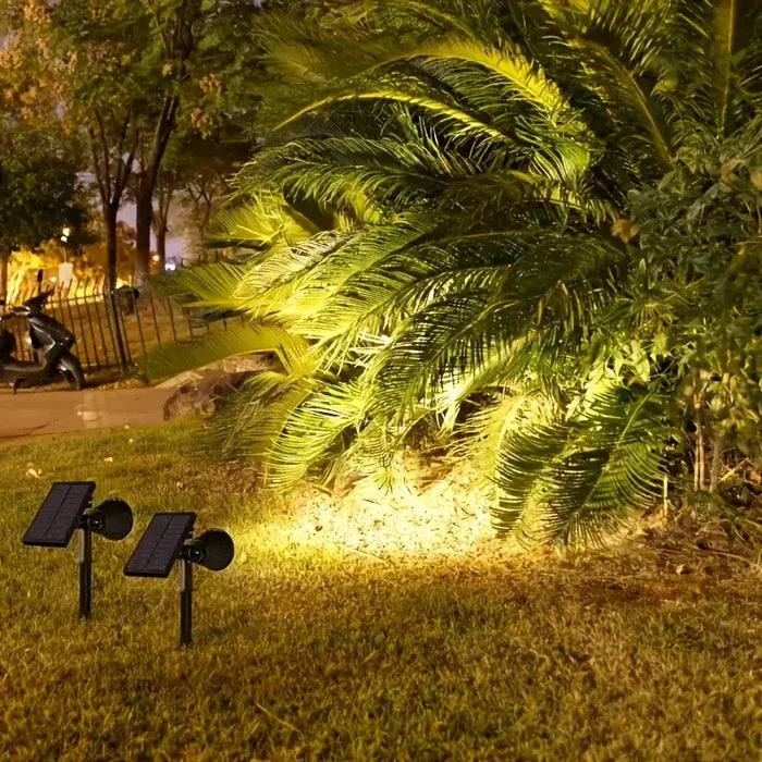 Justerbar Solcellelampe til Udendørs Belysning 0