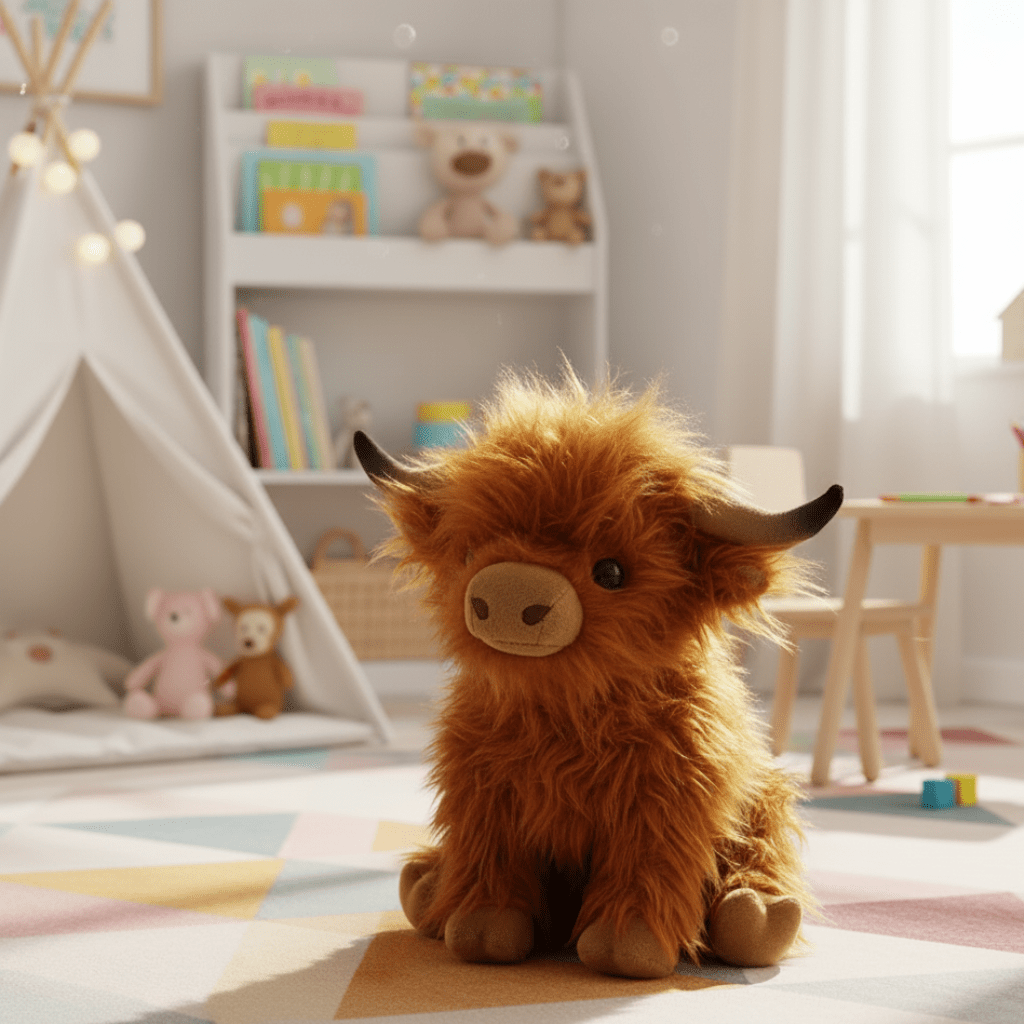 Kæledyr Cuddly Highland Cow til Børn og Voksne - Nuttede og Hyggelige Følgesvend 0