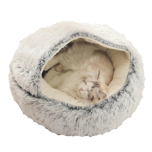 Kæledyrsseng med Hætte til Hunde og Katte 0