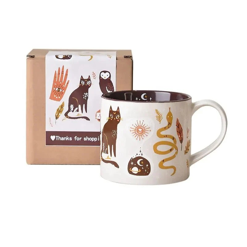 Kaffekrus Med Hank Fantasifuldt Design 450 ml 0