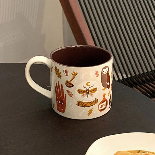 Kaffekrus Med Hank Fantasifuldt Design 450 ml 3