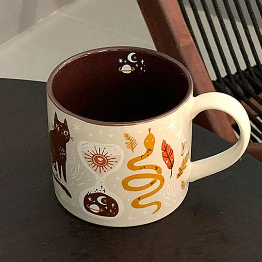 Kaffekrus Med Hank Fantasifuldt Design 450 ml 4