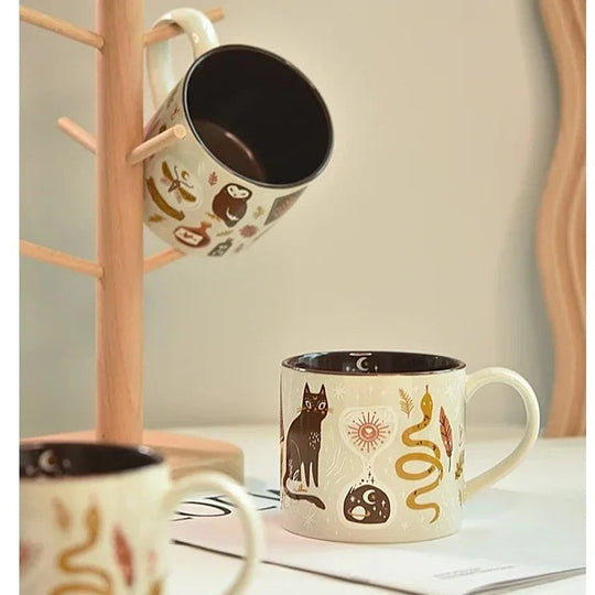 Kaffekrus Med Hank Fantasifuldt Design 450 ml 5