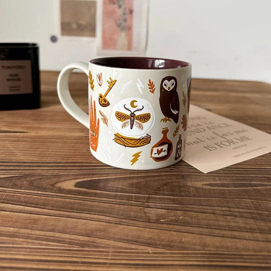 Kaffekrus Med Hank Fantasifuldt Design 450 ml 6