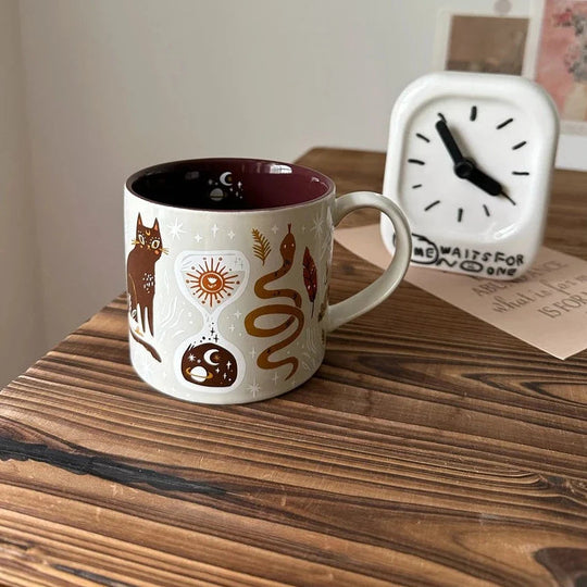 Kaffekrus Med Hank Fantasifuldt Design 450 ml 7