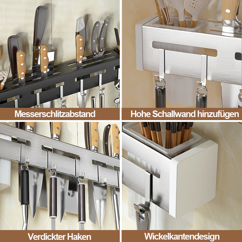 Knivholder til Vægmontering - Pladsbesparende Køkkenstativ 7